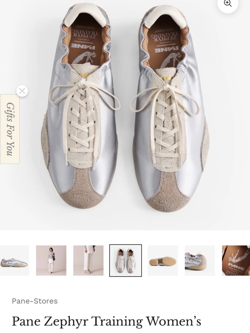 Women's Metallic Silver Slip-On Sneakers